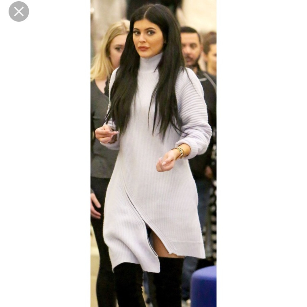 OPENING CEREMONY Gray Wool Asymmetrical Dress